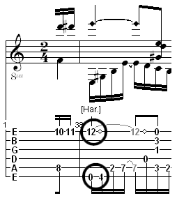 piano example about bass note
